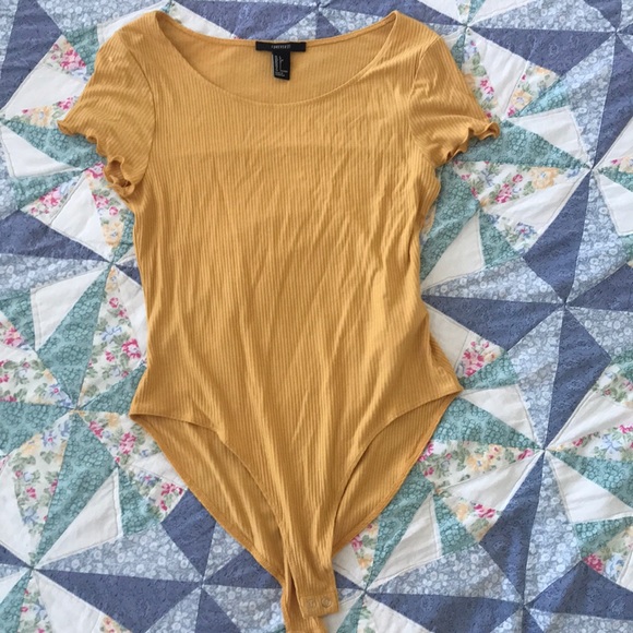 Yellow Forever 21 one-piece top!! - Picture 1 of 2
